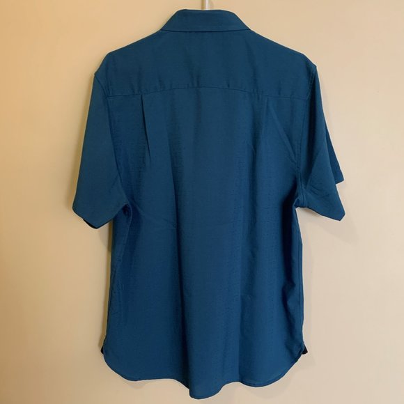 Kenneth Blake New York Men's Button Down Shirt - Short Sleeve - Blue - Size XL - Picture 3 of 8